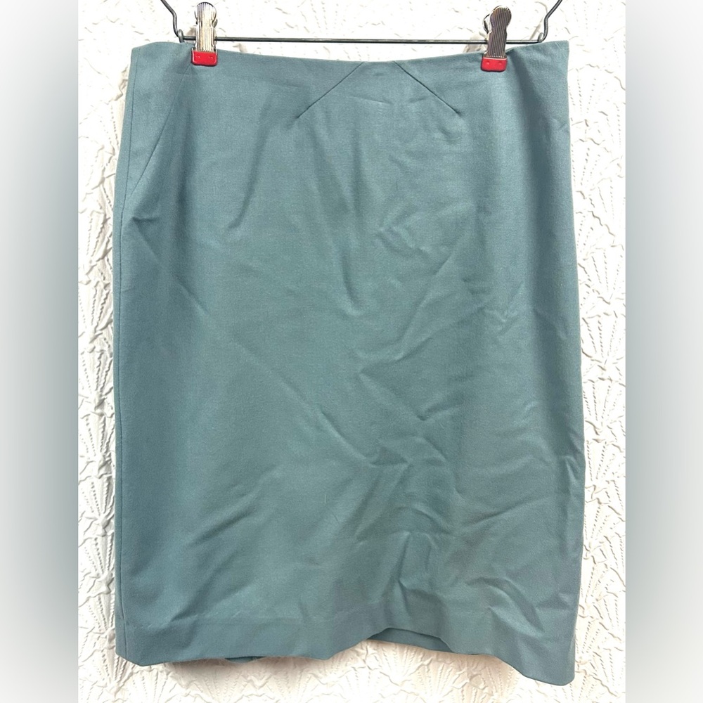 Emanuel Ungaro Blue Pencil Skirt